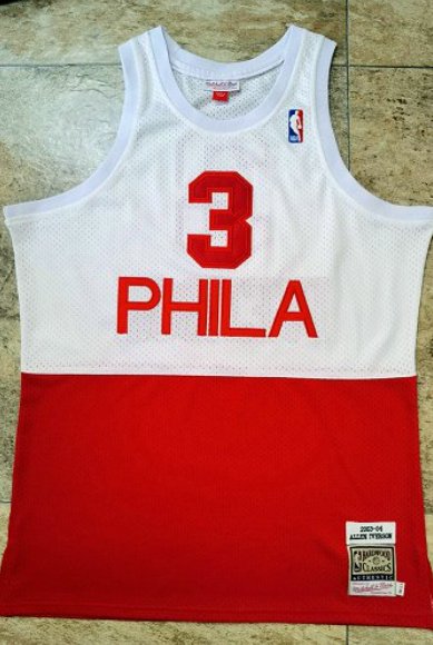 ALLEN IVERSON PHILADELPHIA 76ERS THROWBACK JERSEY Prime Reps