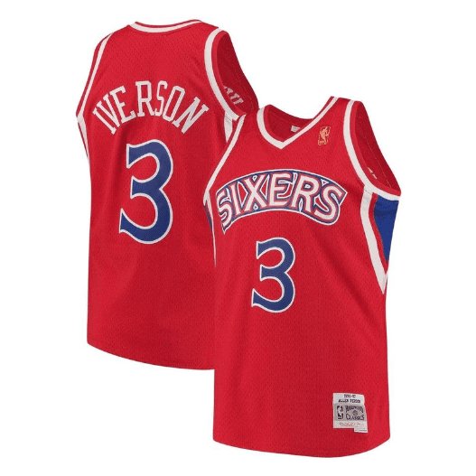 ALLEN IVERSON PHILADELPHIA 76ERS THROWBACK JERSEY - Prime Reps