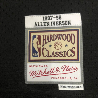 ALLEN IVERSON PHILADELPHIA 76ERS THROWBACK JERSEY (HEAT APPLIED) - Prime Reps