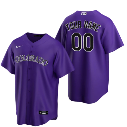 CUSTOM COLORADO ROCKIES MLB JERSEY
