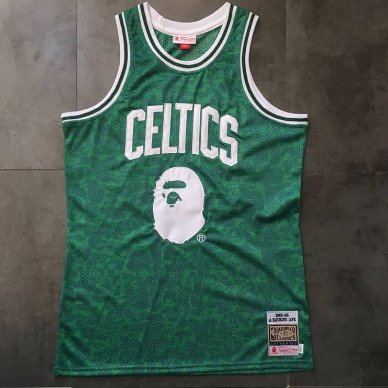 Boston celtics sale bape jersey