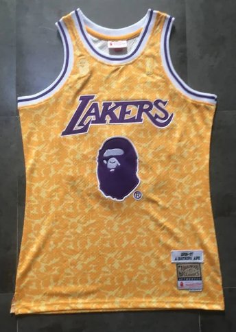 BAPE LOS ANGELES LAKERS JERSEY - Prime Reps