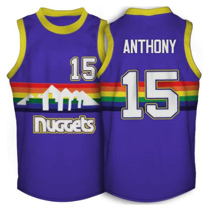 CARMELO ANTHONY DENVER NUGGETS THROWBACK JERSEY - Prime Reps