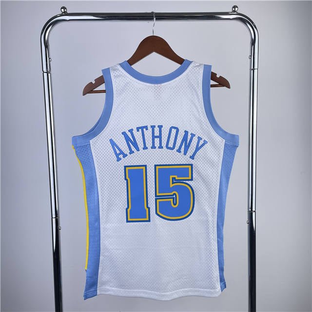 CARMELO ANTHONY DENVER NUGGETS THROWBACK JERSEY (HEAT APPLIED) - Prime Reps
