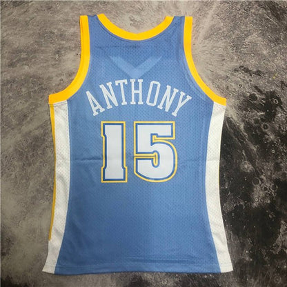 CARMELO ANTHONY DENVER NUGGETS THROWBACK JERSEY (HEAT APPLIED) - Prime Reps