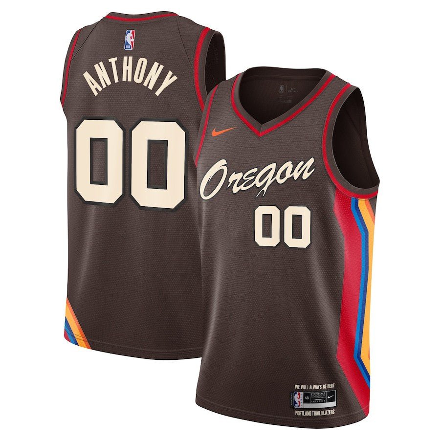 CARMELO ANTHONY PORTLAND TRAIL BLAZERS CITY EDITION JERSEY - Prime Reps