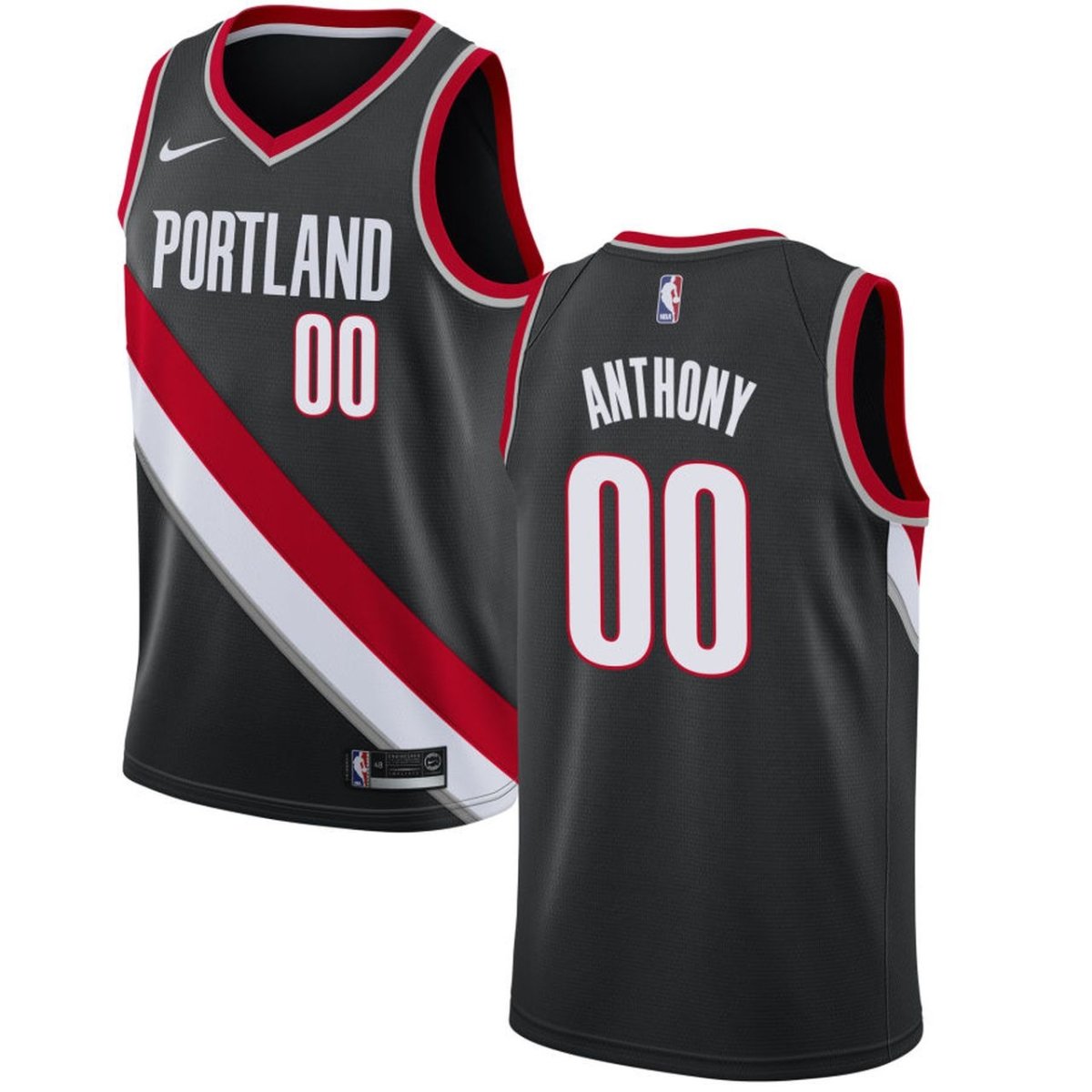 CARMELO ANTHONY PORTLAND TRAIL BLAZERS ICON JERSEY - Prime Reps