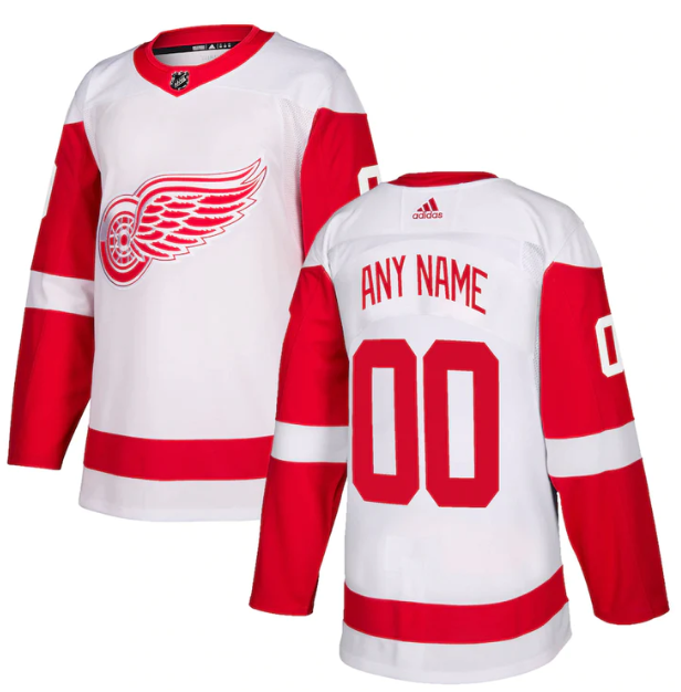 CUSTOM DETROIT RED WINGS NHL JERSEY