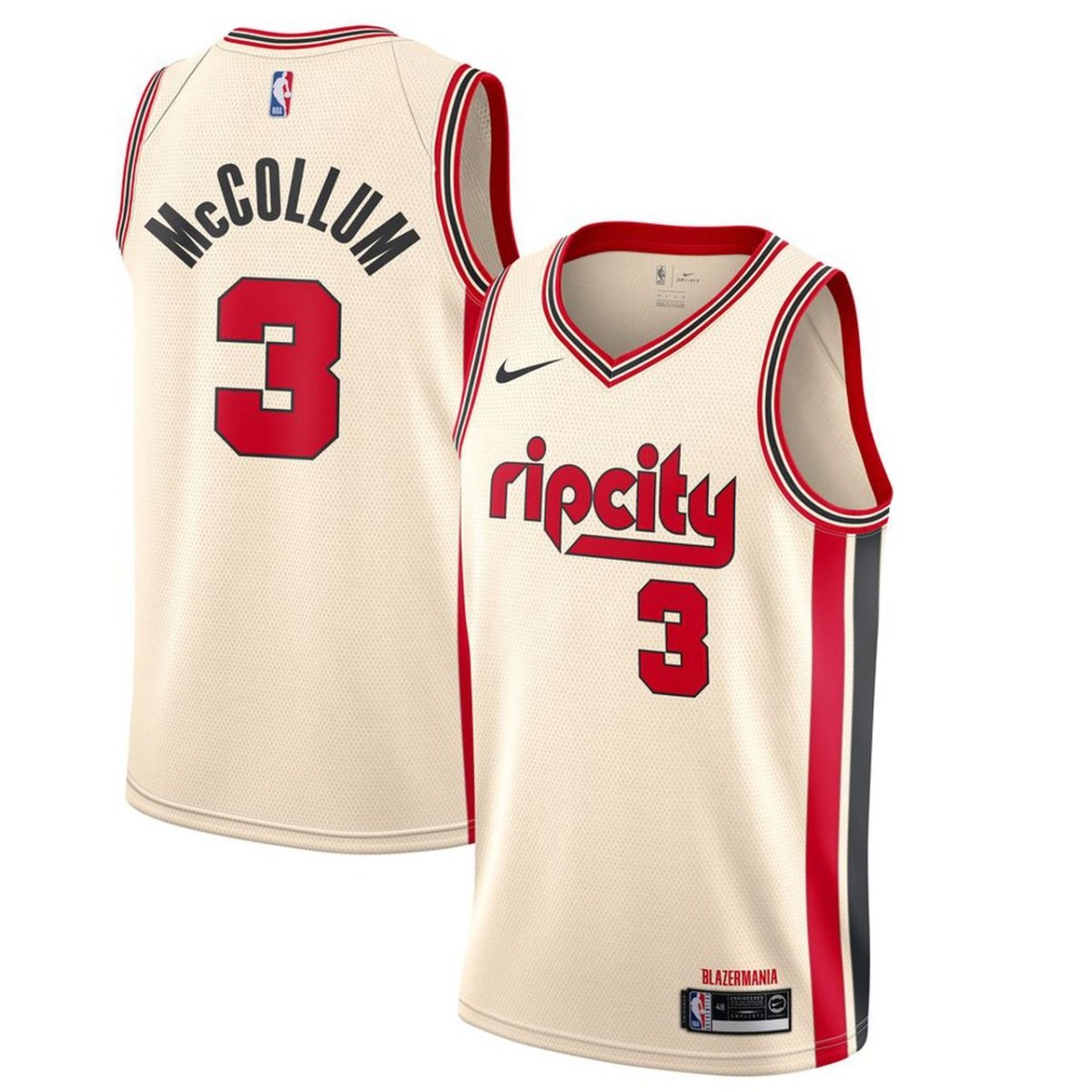 C.J MCCOLLUM PORTLAND TRAIL BLAZERS CITY EDITION JERSEY - Prime Reps