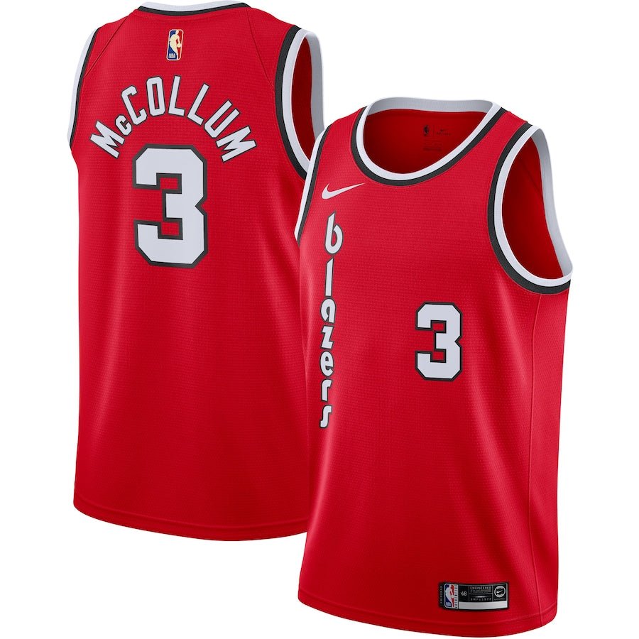C.J MCCOLLUM PORTLAND TRAILBLAZERS THROWBACK JERSEY - Prime Reps