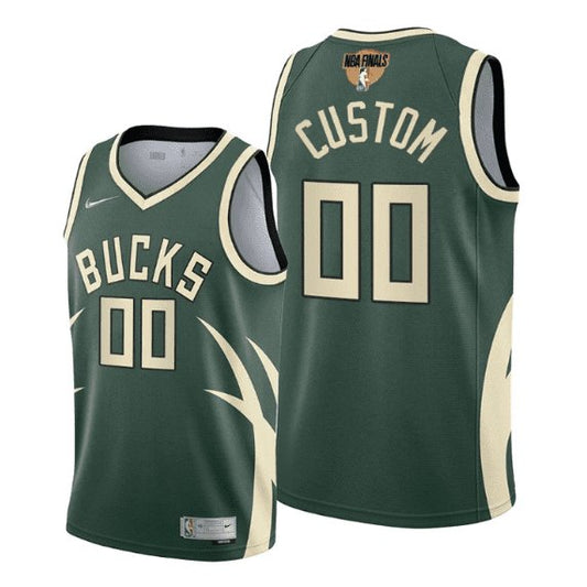 CUSTOM 2021 FINALS MILWAUKEE BUCKS EARNED EDITION JERSEY - Prime Reps