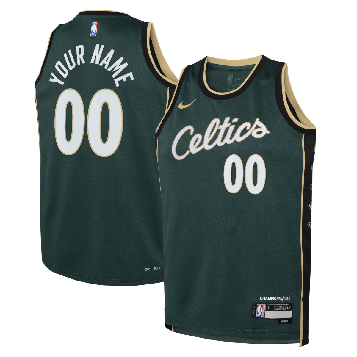 CUSTOM BOSTON CELTICS 2022-23 STATEMENT JERSEY - Prime Reps