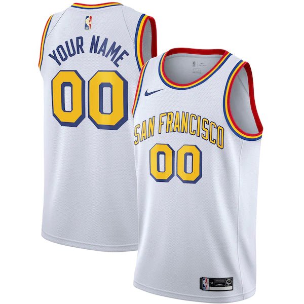CUSTOM GOLDEN STATE WARRIORS THROWBACK JERSEY - Prime Reps