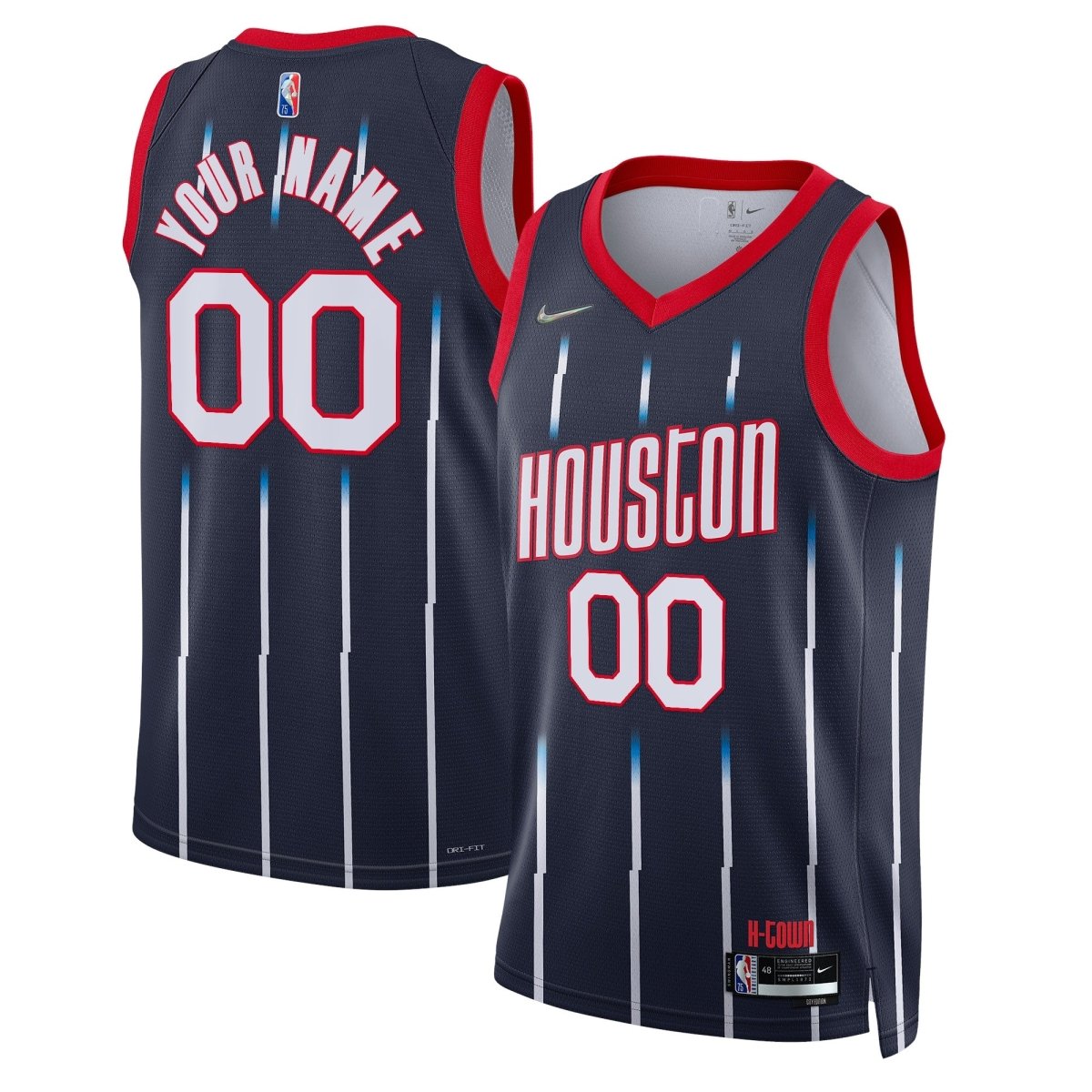 CUSTOM HOUSTON ROCKETS 2021-22 CITY EDITION JERSEY - Prime Reps