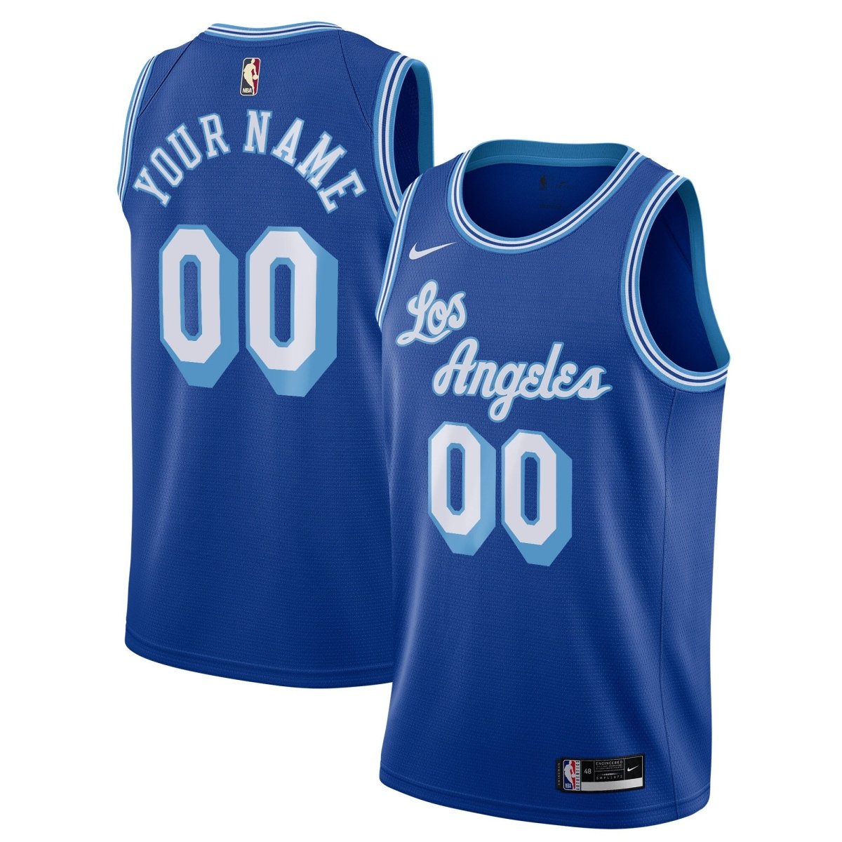 CUSTOM LOS ANGELES LAKERS THROWBACK JERSEY - Prime Reps