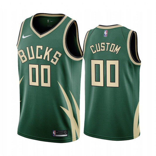 CUSTOM MILWAUKEE BUCKS 2020-21 EARNED EDITION JERSEY - Prime Reps