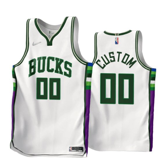 CUSTOM MILWAUKEE BUCKS 2021-22 CITY EDITION JERSEY - Prime Reps