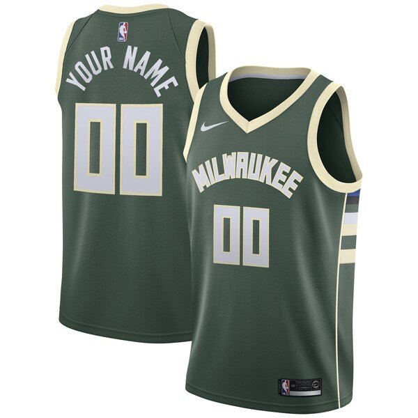 CUSTOM MILWAUKEE BUCKS ICON JERSEY - Prime Reps