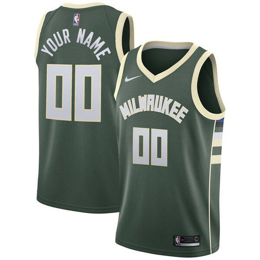 CUSTOM MILWAUKEE BUCKS ICON JERSEY - Prime Reps