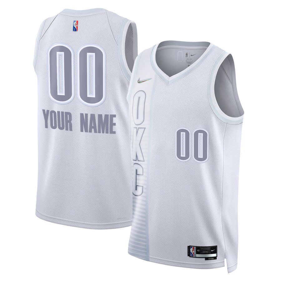 CUSTOM OKLAHOMA CITY THUNDER 2021-22 CITY EDITION JERSEY - Prime Reps