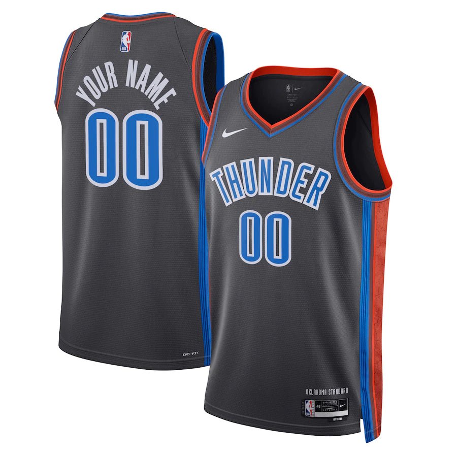 CUSTOM OKLAHOMA CITY THUNDER 2022-23 CITY EDITION JERSEY - Prime Reps