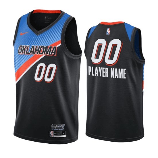 CUSTOM OKLAHOMA CITY THUNDER CITY EDITION JERSEY - Prime Reps