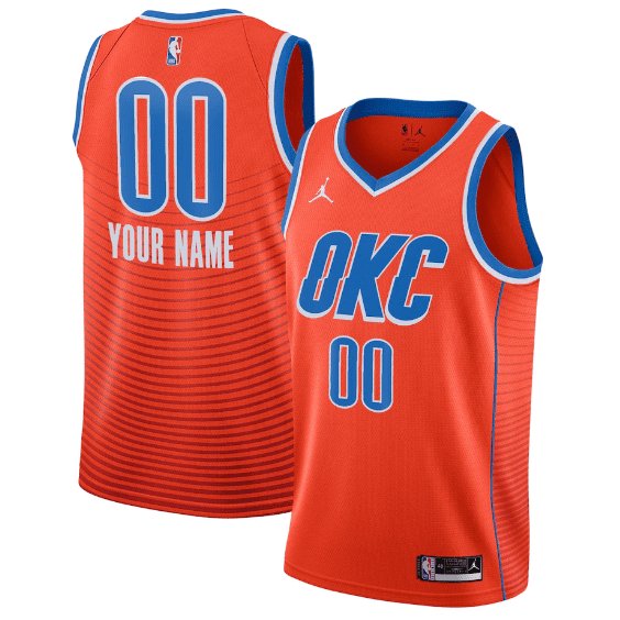 CUSTOM OKLAHOMA CITY THUNDER STATEMENT JERSEY - Prime Reps