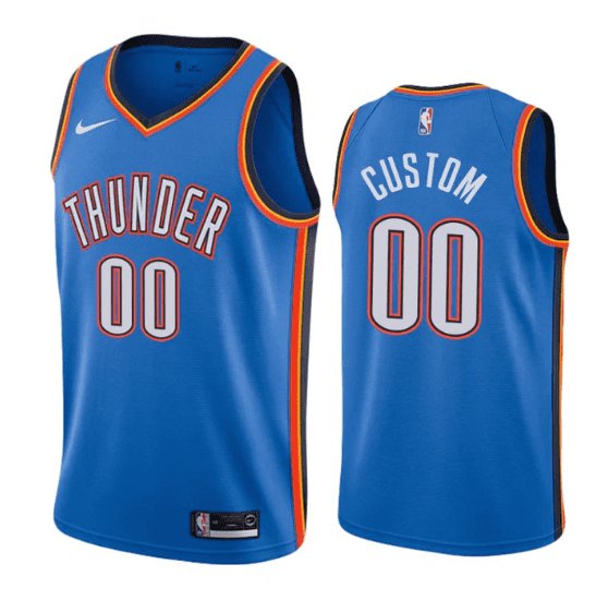 CUSTOM OKLAHOMA CITY THUNDERS KIDS ICON JERSEY - Prime Reps