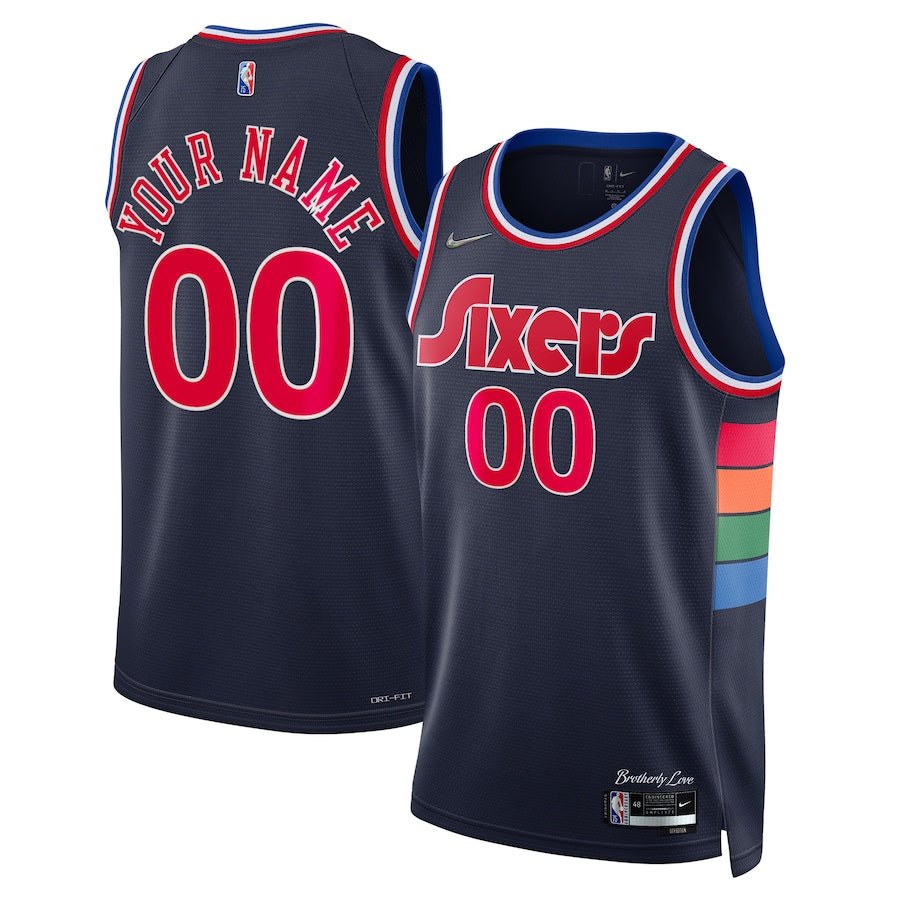 CUSTOM PHILADELPHIA 76ERS 2021-22 CITY EDITION JERSEY - Prime Reps