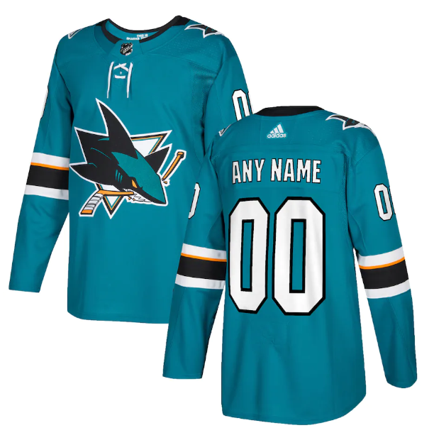 CUSTOM SAN JOSE SHARKS NHL JERSEY