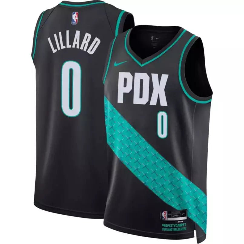 DAMIAN LILLARD PORTLAND TRAIL BLAZERS 2022-23 CITY EDITION JERSEY - Prime Reps