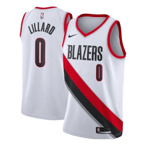 DAMIAN LILLARD PORTLAND TRAIL BLAZERS ASSOCIATION JERSEY - Prime Reps