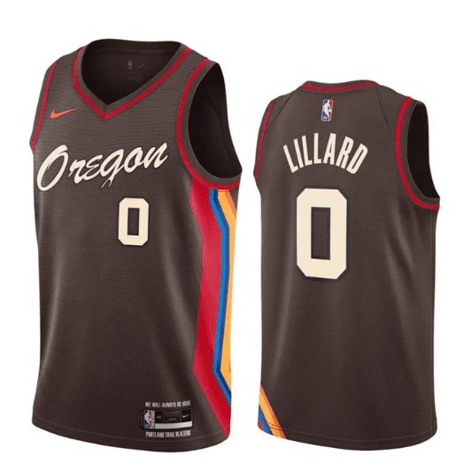 DAMIAN LILLARD PORTLAND TRAIL BLAZERS CITY EDITION JERSEY - Prime Reps