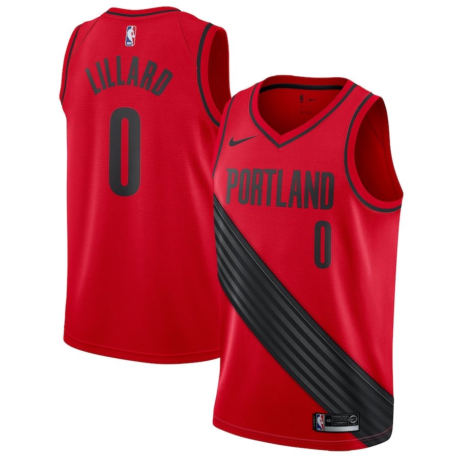 DAMIAN LILLARD PORTLAND TRAIL BLAZERS STATEMENT JERSEY - Prime Reps