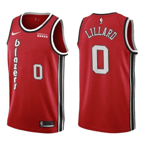 DAMIAN LILLARD PORTLAND TRAIL BLAZERS THROWBACK JERSEY - Prime Reps