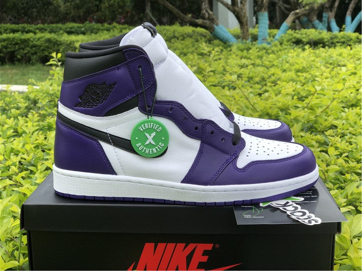 JORDAN 1 HIGH x COURT PURPLE WHITE