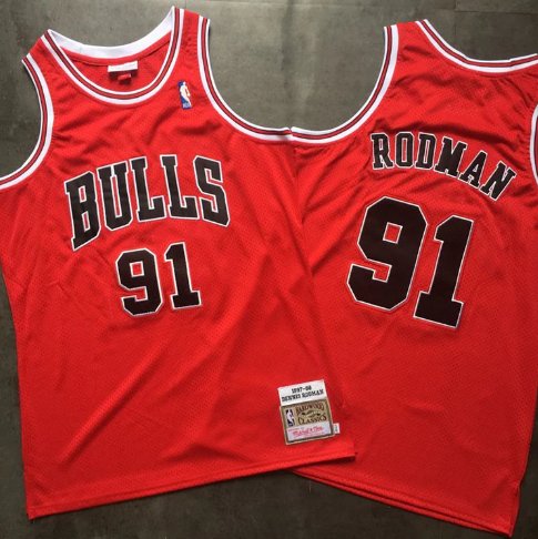 DENNIS RODMAN CHICAGO BULLS THROWBACK JERSEY - Prime Reps