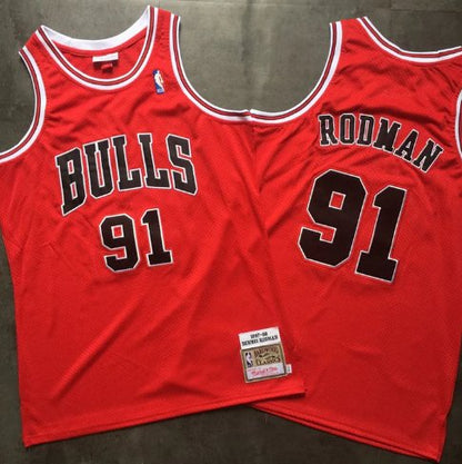 DENNIS RODMAN CHICAGO BULLS THROWBACK JERSEY - Prime Reps