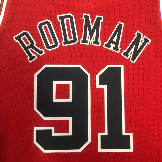 DENNIS RODMAN CHICAGO BULLS WOMEN'S CROP TOP THROWBACK JERSEY - Prime Reps