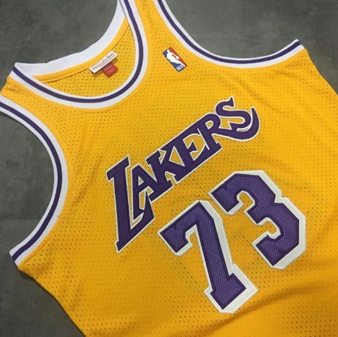 DENNIS RODMAN LOS ANGELES LAKERS THROWBACK JERSEY - Prime Reps