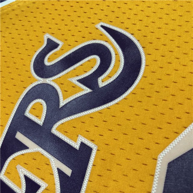 DENNIS RODMAN LOS ANGELES LAKERS THROWBACK JERSEY (HEAT APPLIED) - Prime Reps