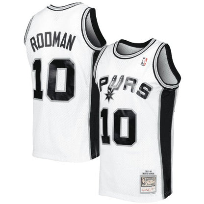 DENNIS RODMAN SAN ANTONIO SPURS THROWBACK JERSEY (HEAT APPLIED) - Prime Reps