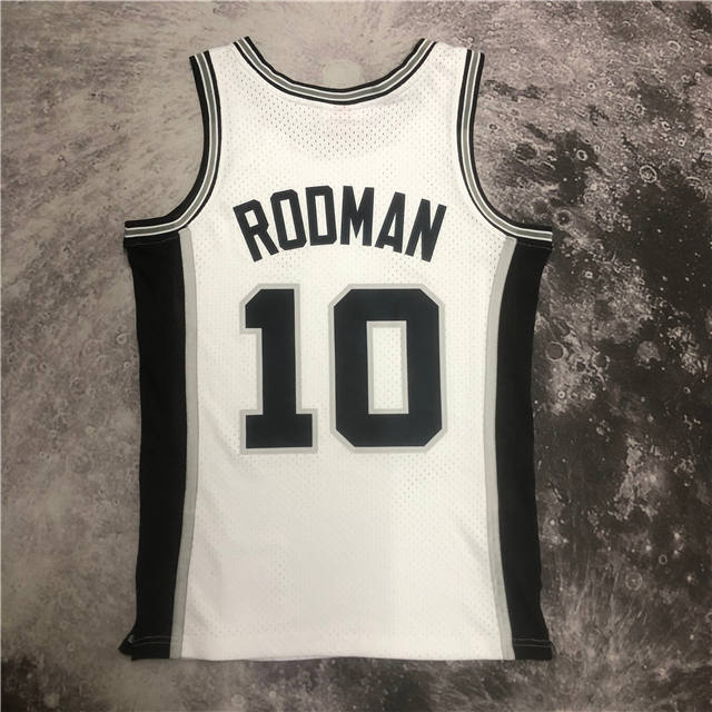 DENNIS RODMAN SAN ANTONIO SPURS THROWBACK JERSEY (HEAT APPLIED) - Prime Reps