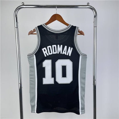 DENNIS RODMAN SAN ANTONIO SPURS THROWBACK JERSEY (HEAT APPLIED) - Prime Reps