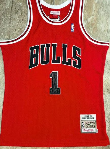 Buy NBA AUTHENTIC JERSEY CHICAGO BULLS DERRICK ROSE 2008-09 #1 for