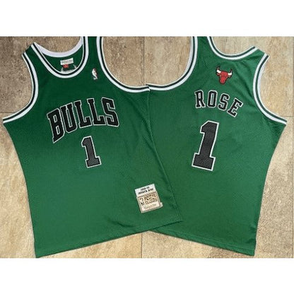 DERRICK ROSE CHICAGO BULLS THROWBACK JERSEY ST. PATRICK'S DAY - Prime Reps