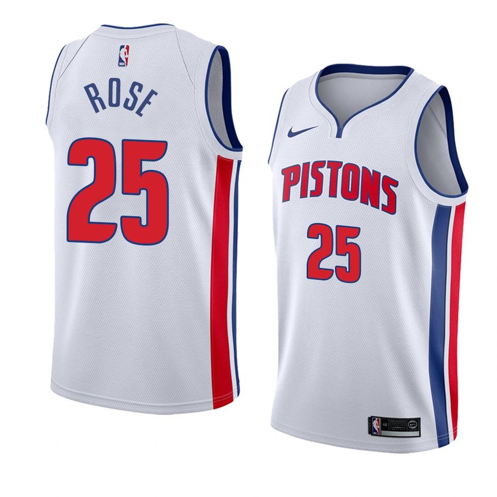 DERRICK ROSE DETROIT PISTONS ASSOCIATION JERSEY - Prime Reps