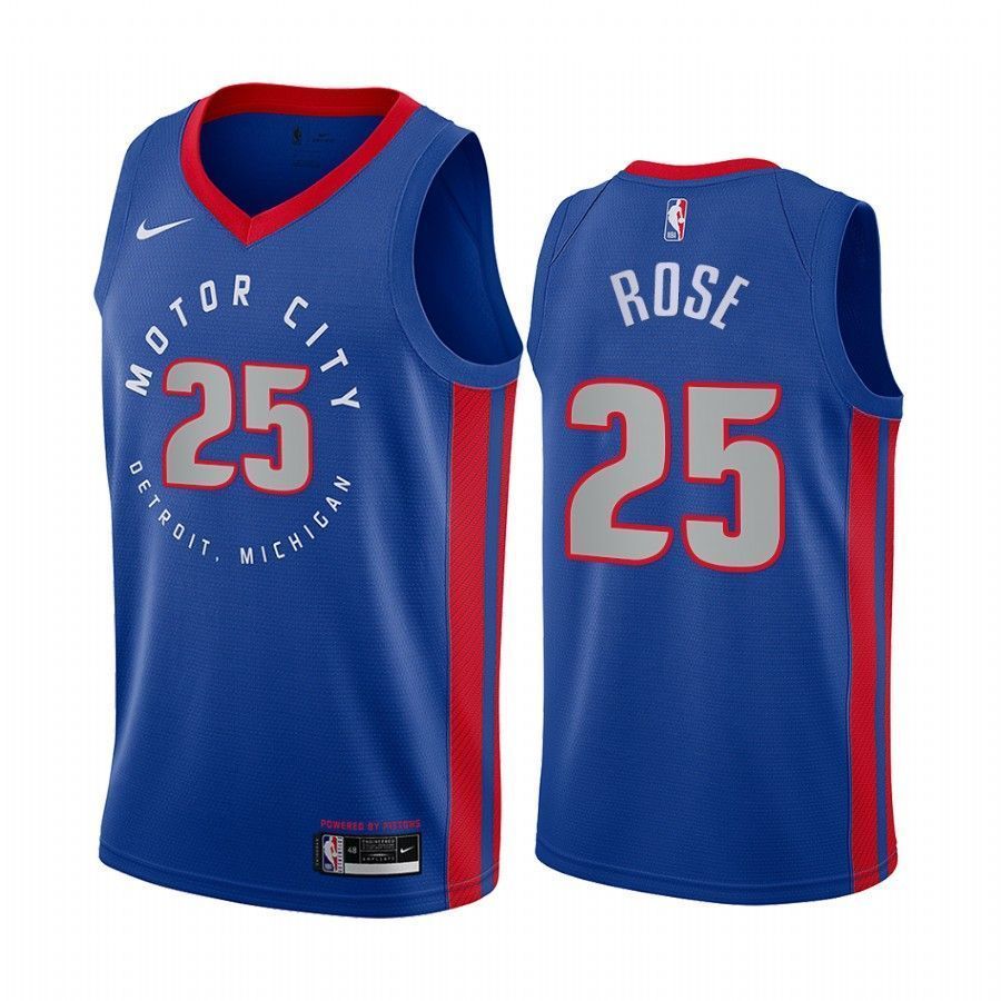 DERRICK ROSE DETROIT PISTONS CITY EDITION JERSEY - Prime Reps