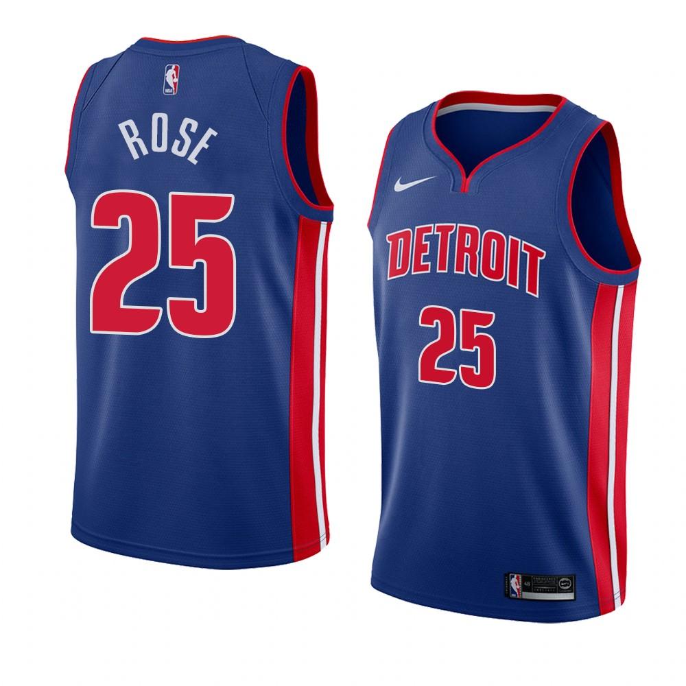 DERRICK ROSE DETROIT PISTONS ICON JERSEY - Prime Reps