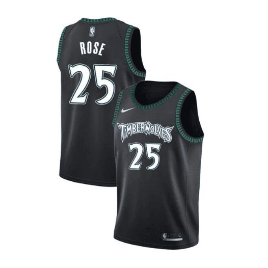 DERRICK ROSE MINNESOTA TIMBERWOLVES THROWBACK JERSEY - Prime Reps